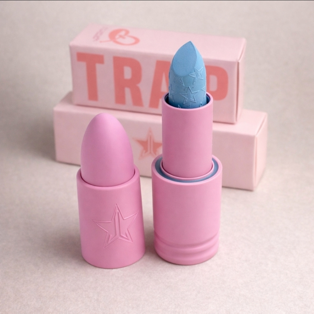 NIB Jeffree Star Jawbreaker Velvet Trap Lipstick Full Size 4g Baby Blue Make Up